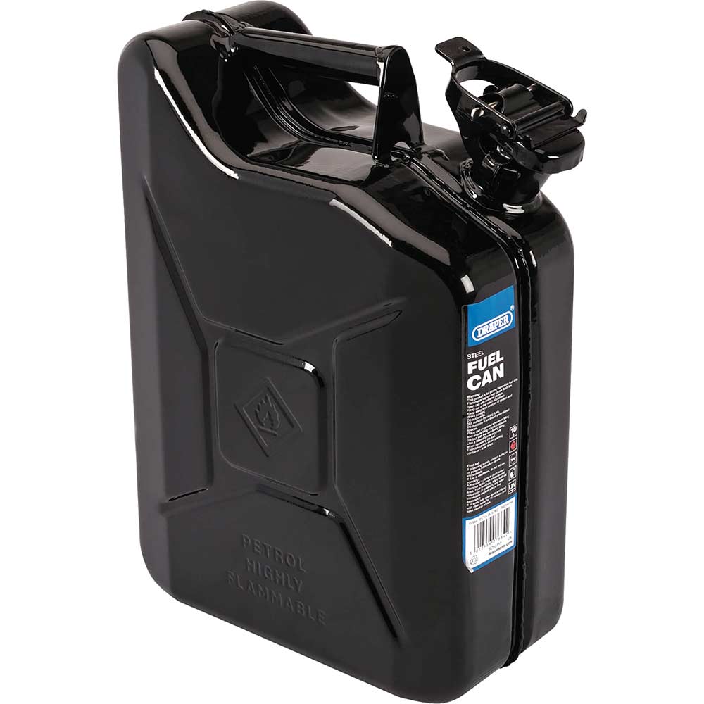 Image of Draper Steel Jerry Can 10l Black