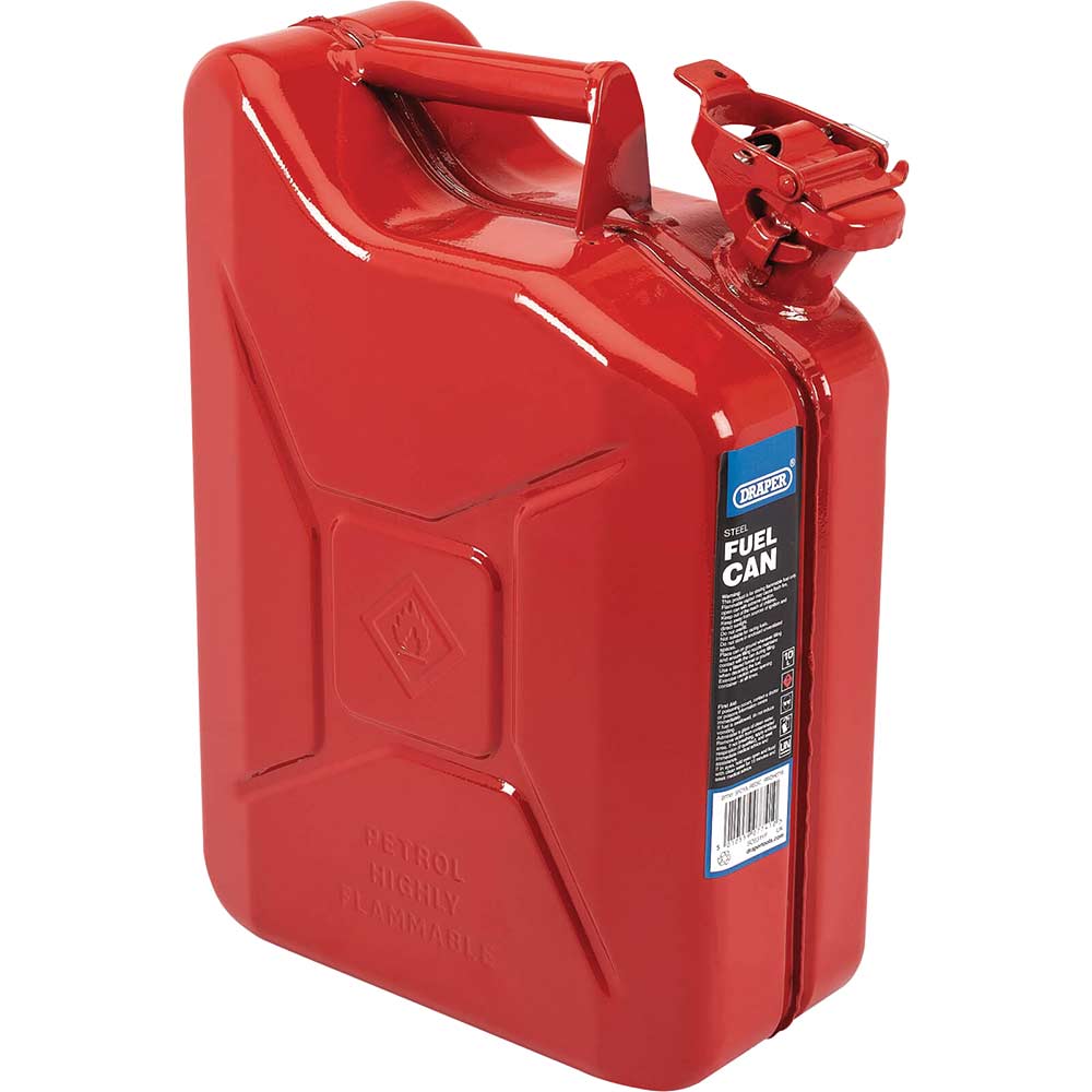 Image of Draper Steel Jerry Can 10l Red