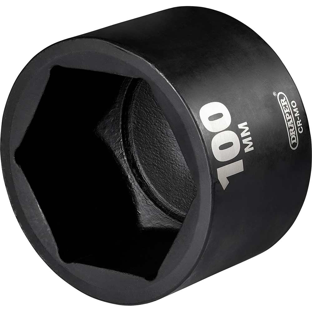 Draper Hi Torq 1" Drive Deep Hexagon Impact Socket 1" 100mm