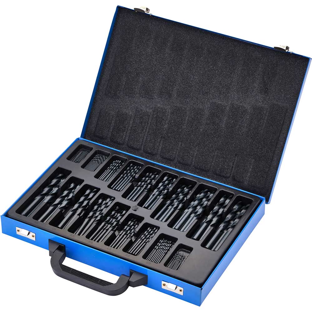 Draper 170 Piece Black Oxide Coated HSS Drill Bit Set