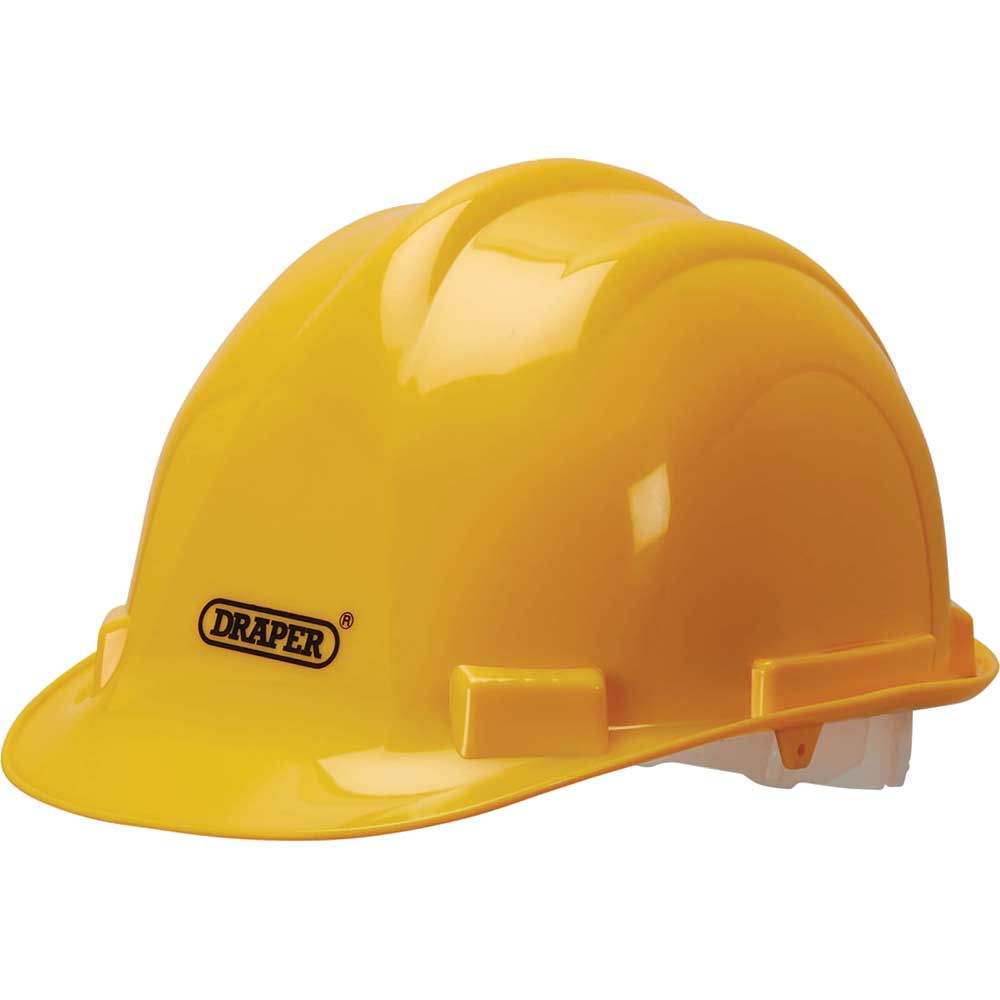 Image of Draper EN397 Hard Hat Safety Helmet Yellow