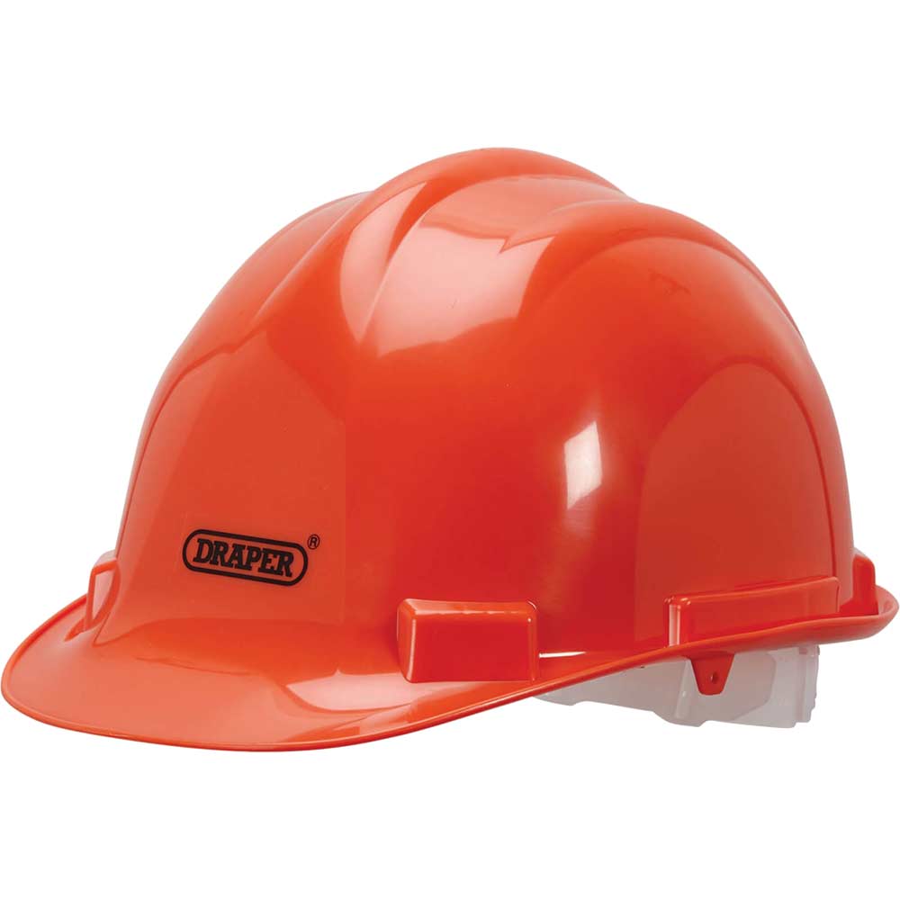 Image of Draper EN397 Hard Hat Safety Helmet Orange