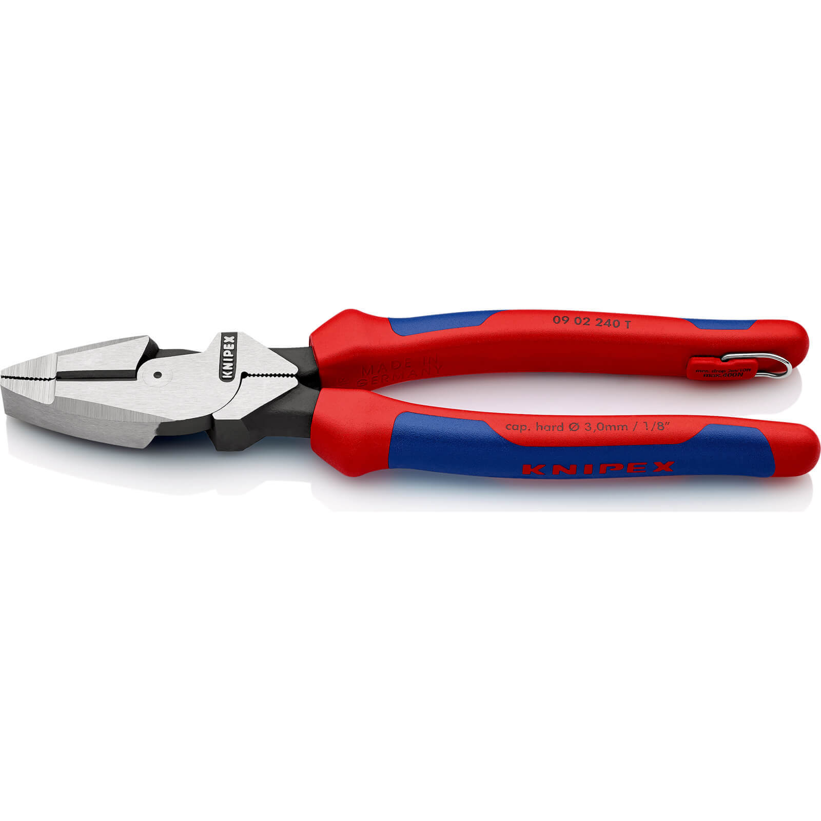 Image of Knipex 09 02 Tethered Lineman Pliers 240mm