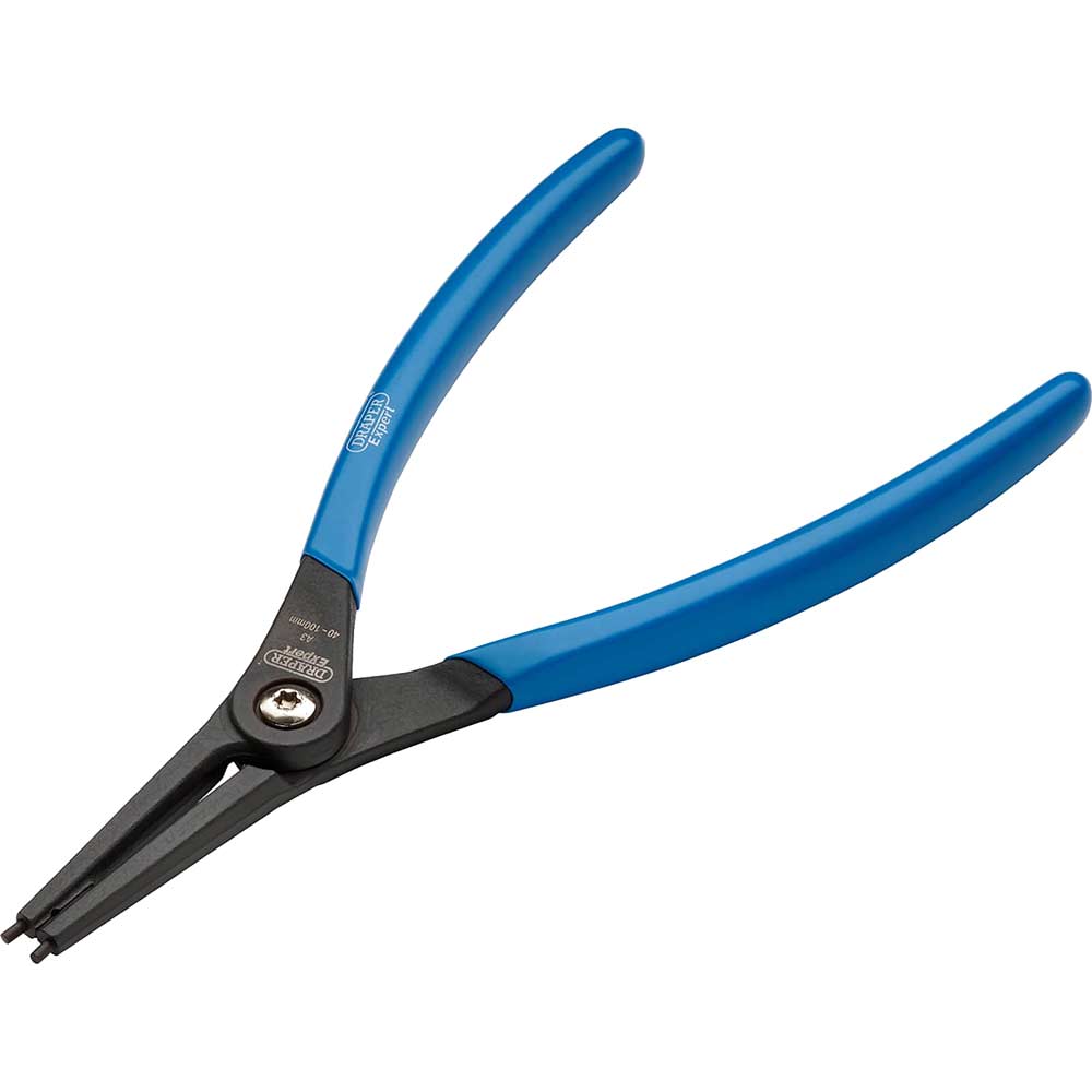 Image of Draper Expert Straight Tip External Circlip Pliers 40mm - 100mm