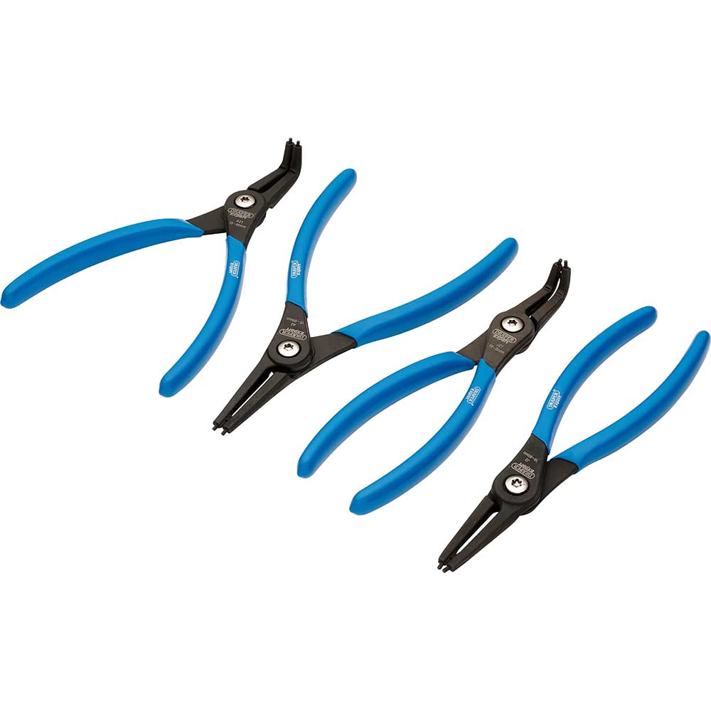 Image of Draper Expert 4 Piece Internal and External Circlip Pliers Set