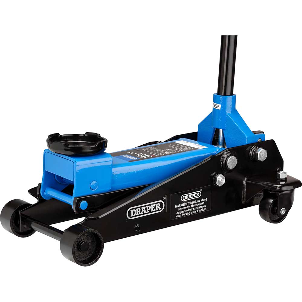 Draper Trolley Jack 3 Tonne Black & Blue