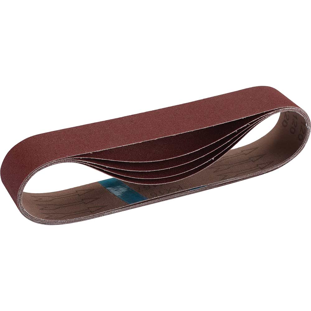 Draper Cloth Sanding Belt 50 x 686mm 50mm x 686mm 120g Pack of 5 in UK Specification