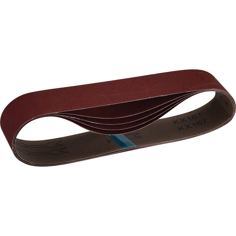 Draper Cloth Sanding Belt 50 x 686mm 50mm x 686mm 180g Pack of 5 in UK Specification