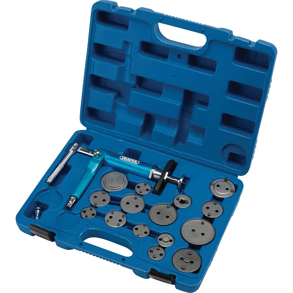 Image of Draper 16 Piece Pneumatic Brake Caliper Wind Back Tool Kit