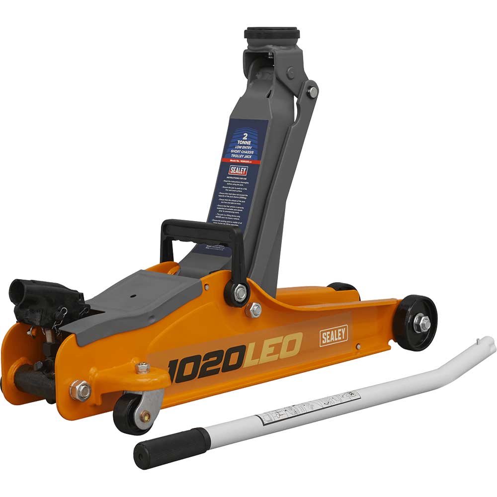 Sealey 1020LE Low Entry Yankee Trolley Jack 2 Tonne Orange