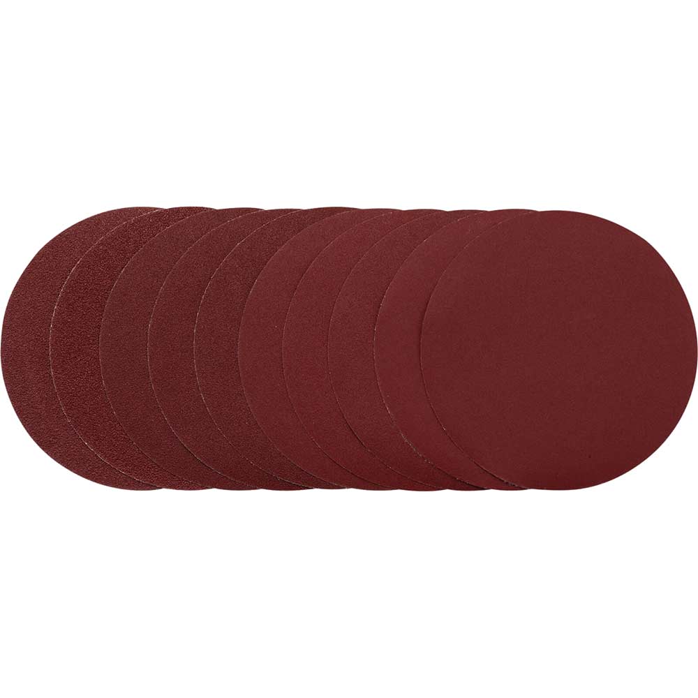 Draper Aluminium Oxide Sanding Discs 200mm 200mm Assorted Pack of 10