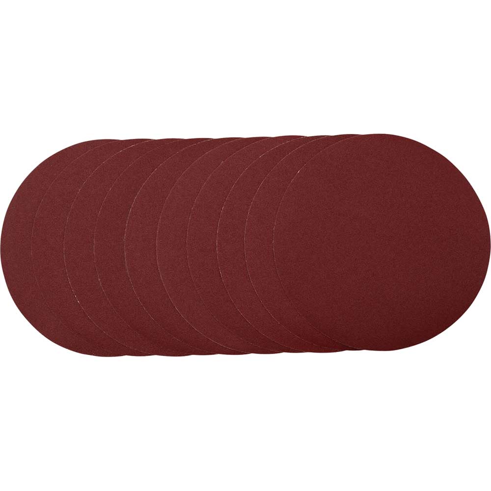 Image of Draper Aluminium Oxide Sanding Discs 230mm 230mm 120g Pack of 10