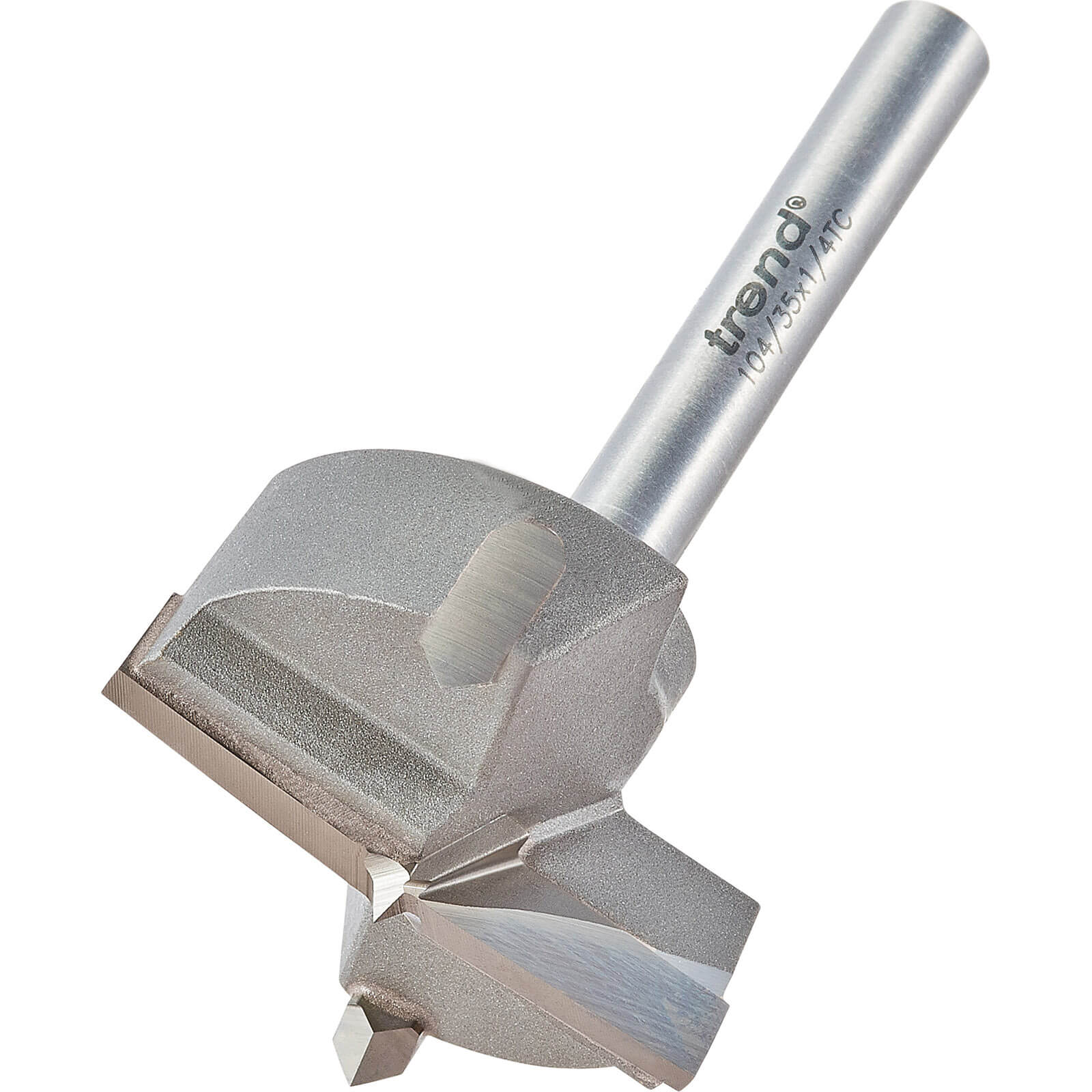 Image of Trend TCT Hinge Sinking Router Bit 35mm 1/4"