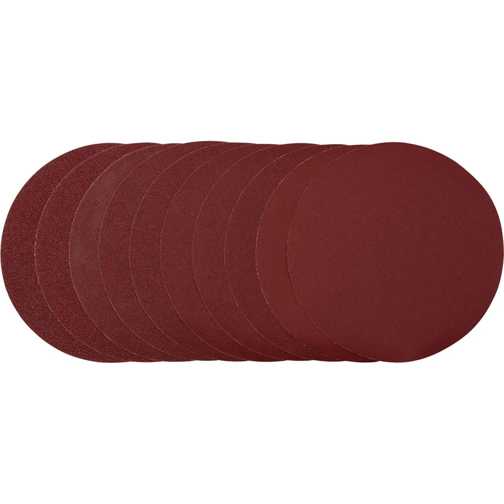 Draper Aluminium Oxide Sanding Discs 230mm 230mm Assorted Pack of 10