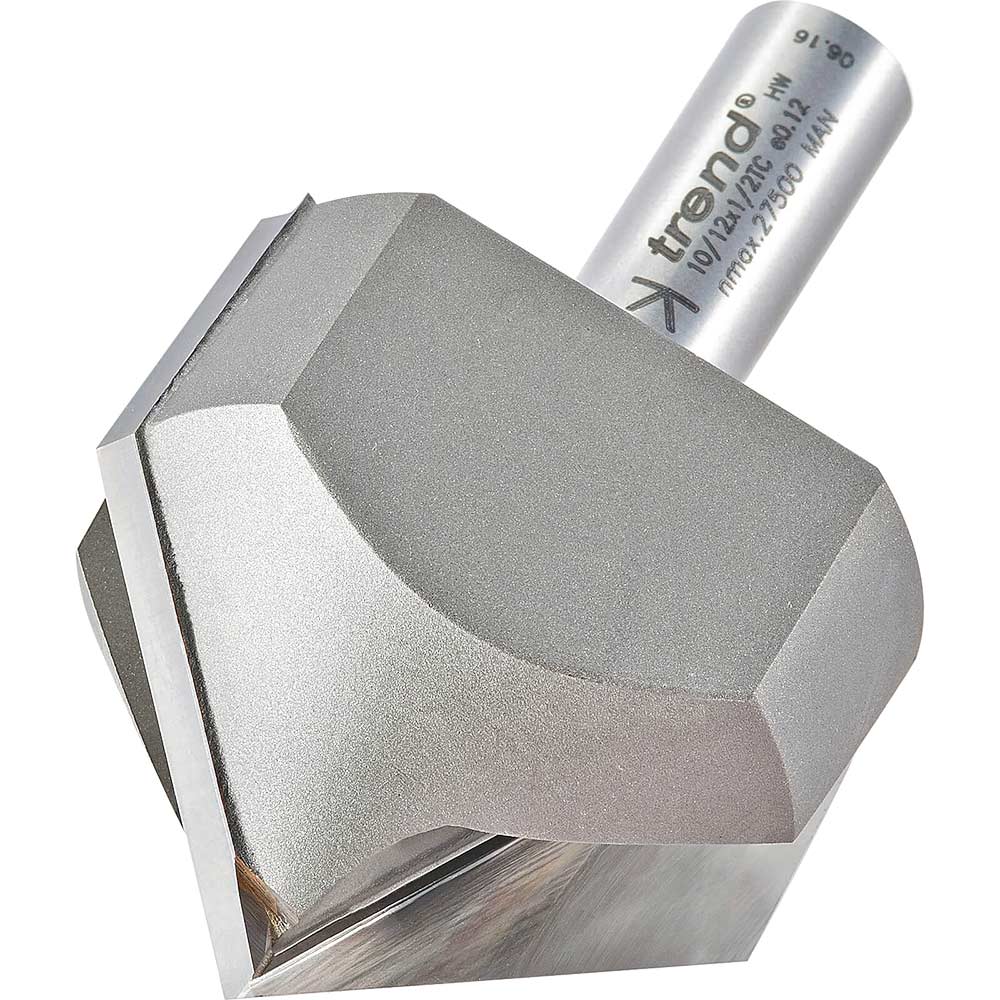 Trend Chamfer V Groove Router Cutter 51mm 25mm 1/2