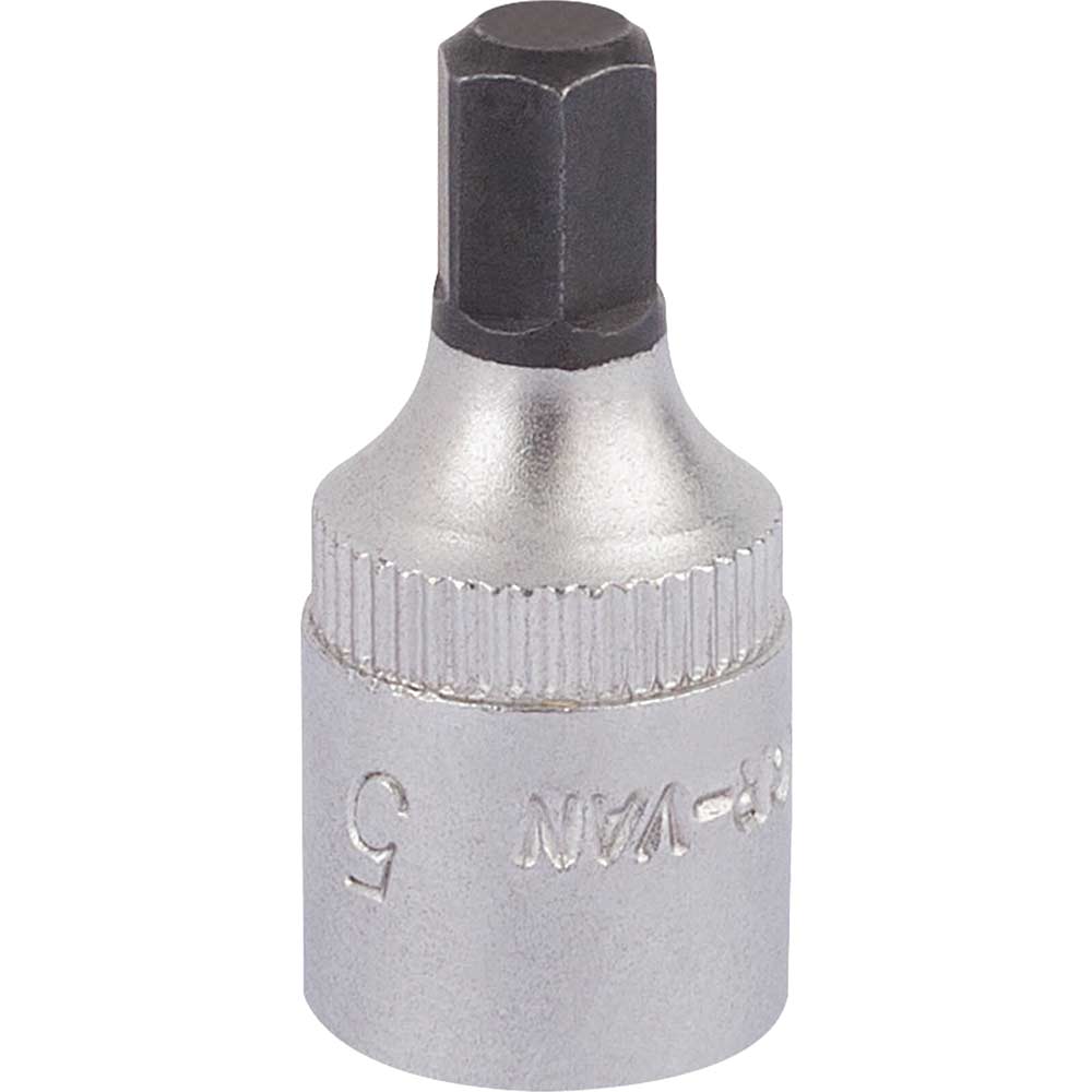 Elora 1/4" Drive Hexagon Socket Bit Metric 1/4" 5mm