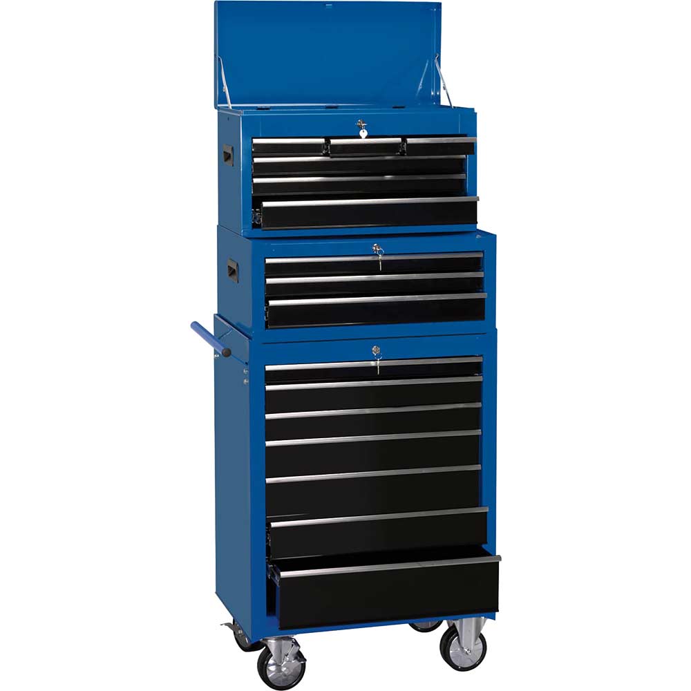 Image of Draper 16 Drawer Combination Roller Cabinet and Tool Chest