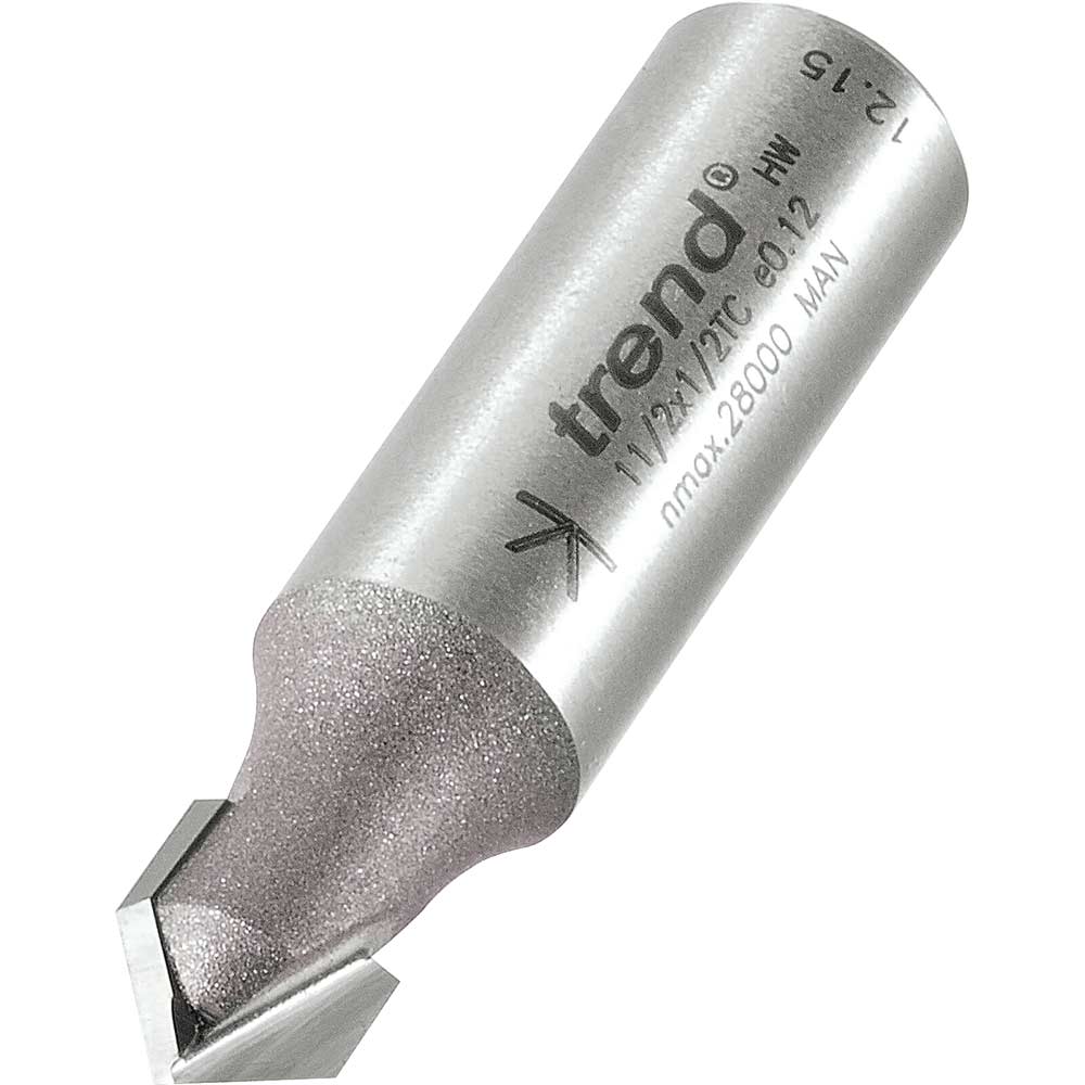 Trend Chamfer V Groove Router Cutter 9.5mm 5mm 1/2