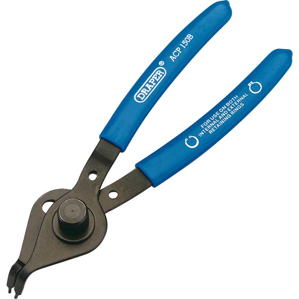 Image of Draper Bent Nose Reversible Circlip Pliers