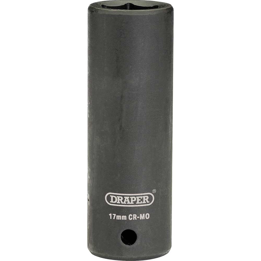 Image of Draper Expert 1/2" Drive Hi Torq Deep Hexagon Impact Socket Metric 1/2" 17mm