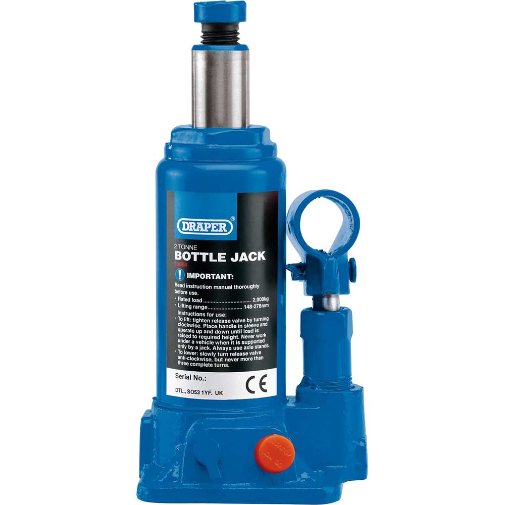 Image of Draper 130 Series Hydraulic Bottle Jack 2 Tonne