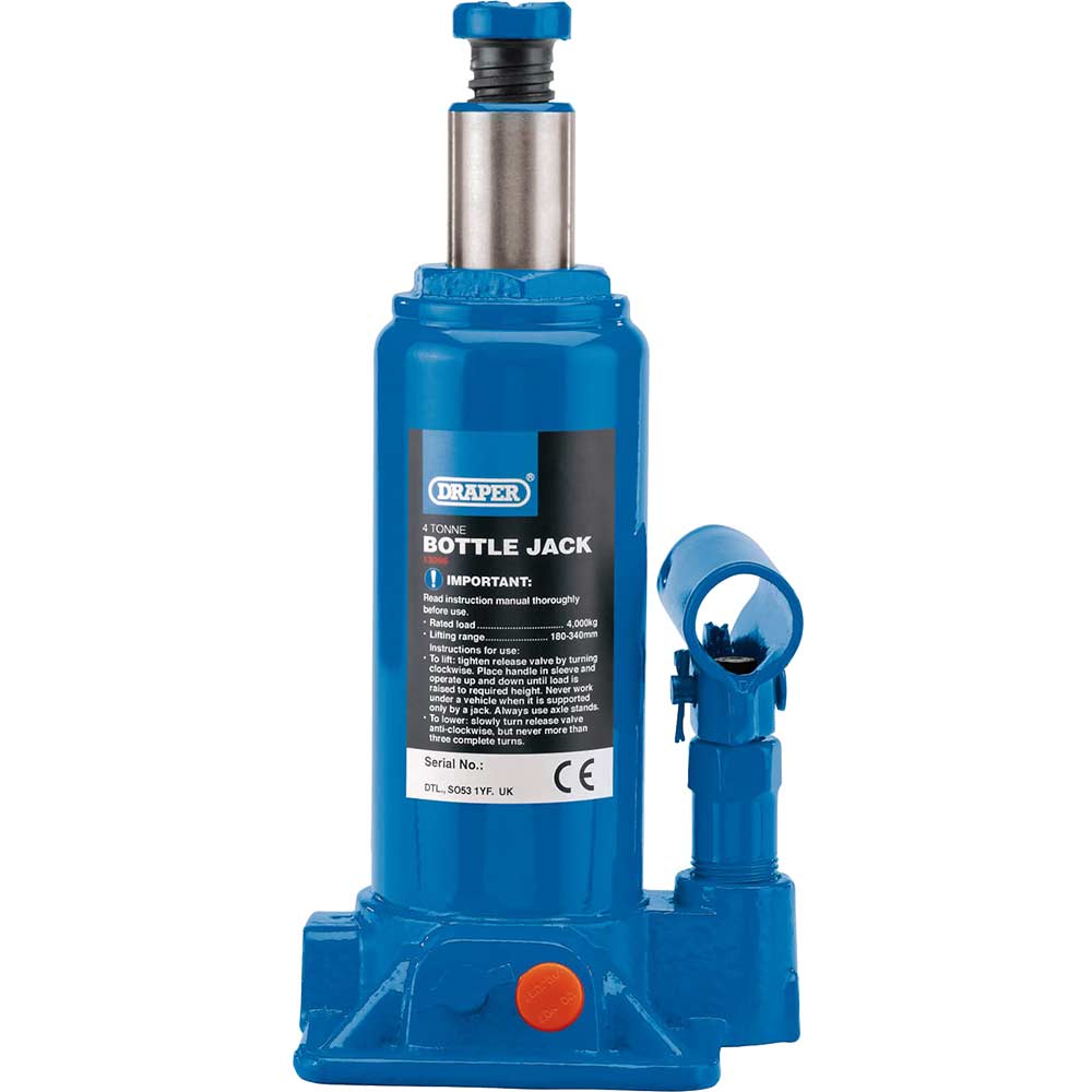 Image of Draper 130 Series Hydraulic Bottle Jack 4 Tonne