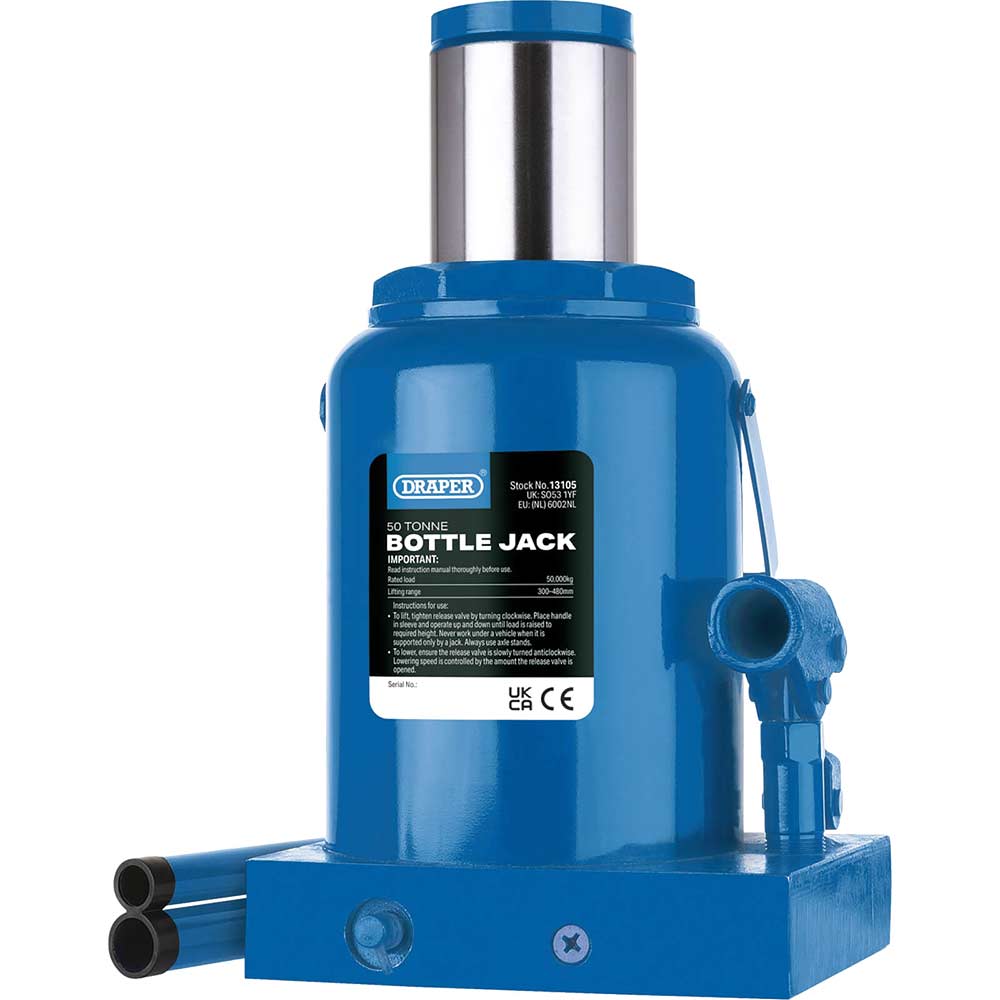 Image of Draper 130 Series Hydraulic Bottle Jack 50 Tonne