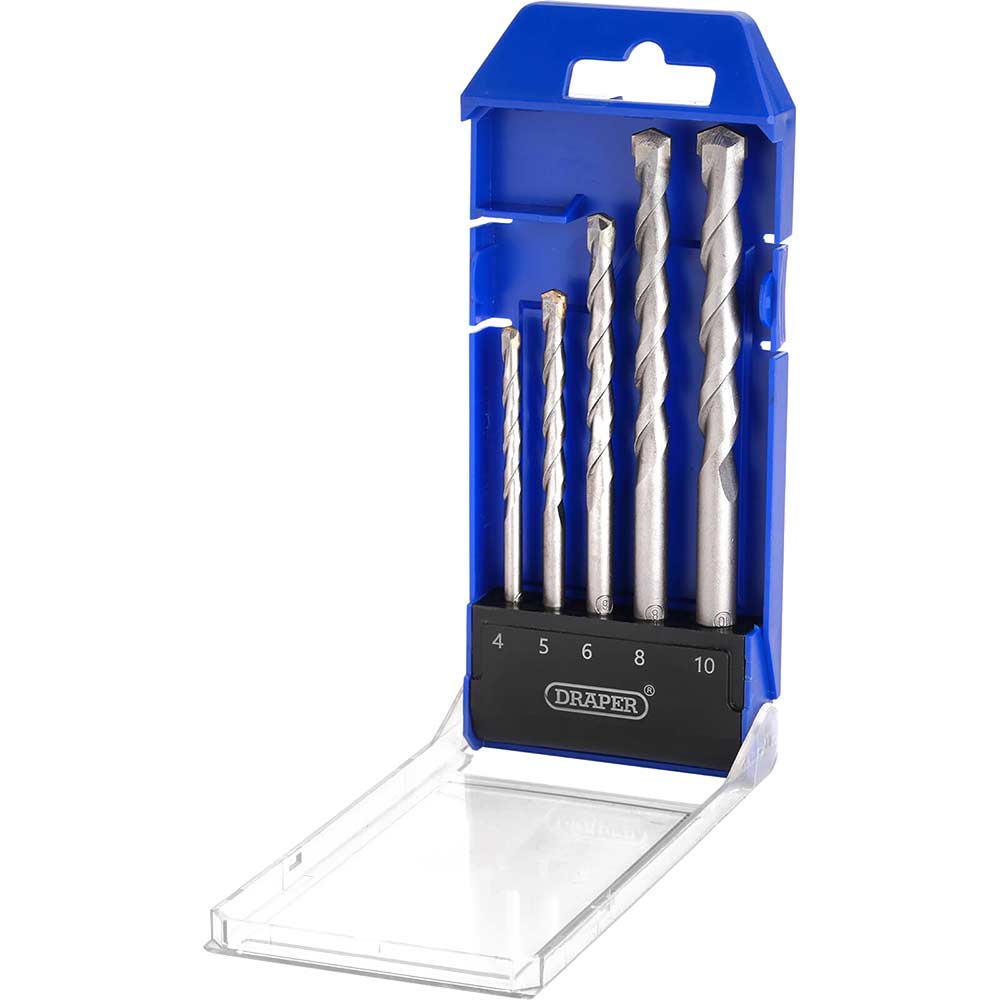 Photos - Drill Bit Draper 5 Piece Straight Shank TCT Masonry  Set DBMS1 