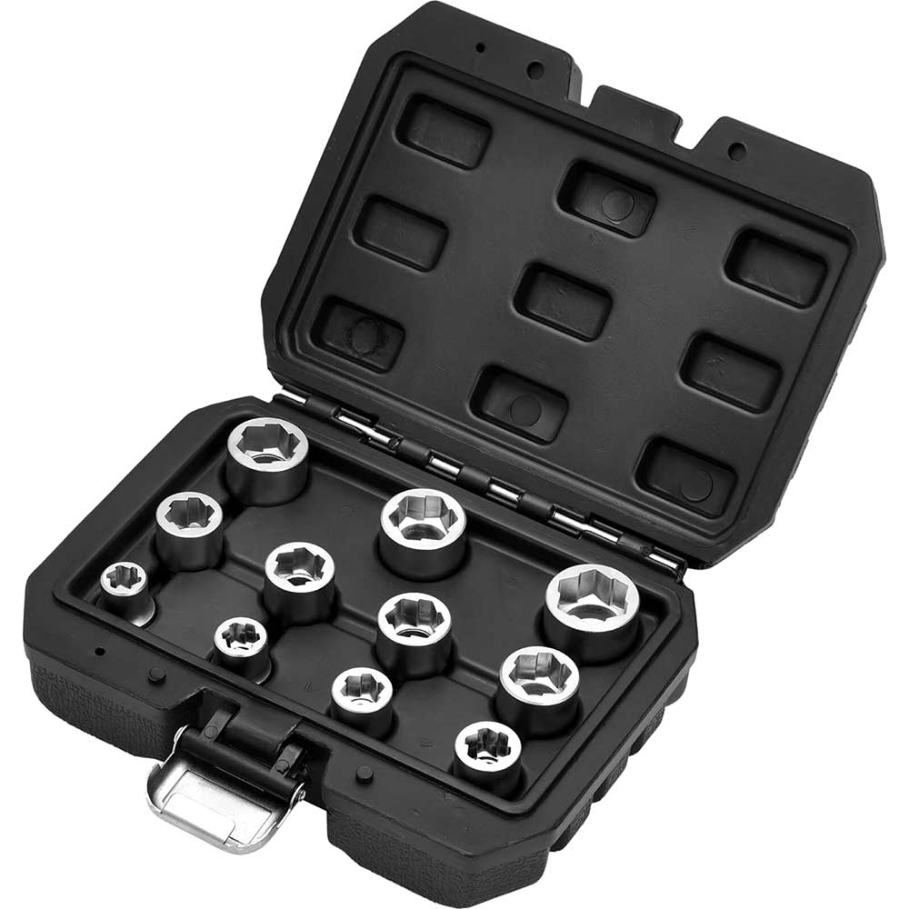 Image of Draper 11 Piece 3/8" Drive Bolt Extractor Socket Set