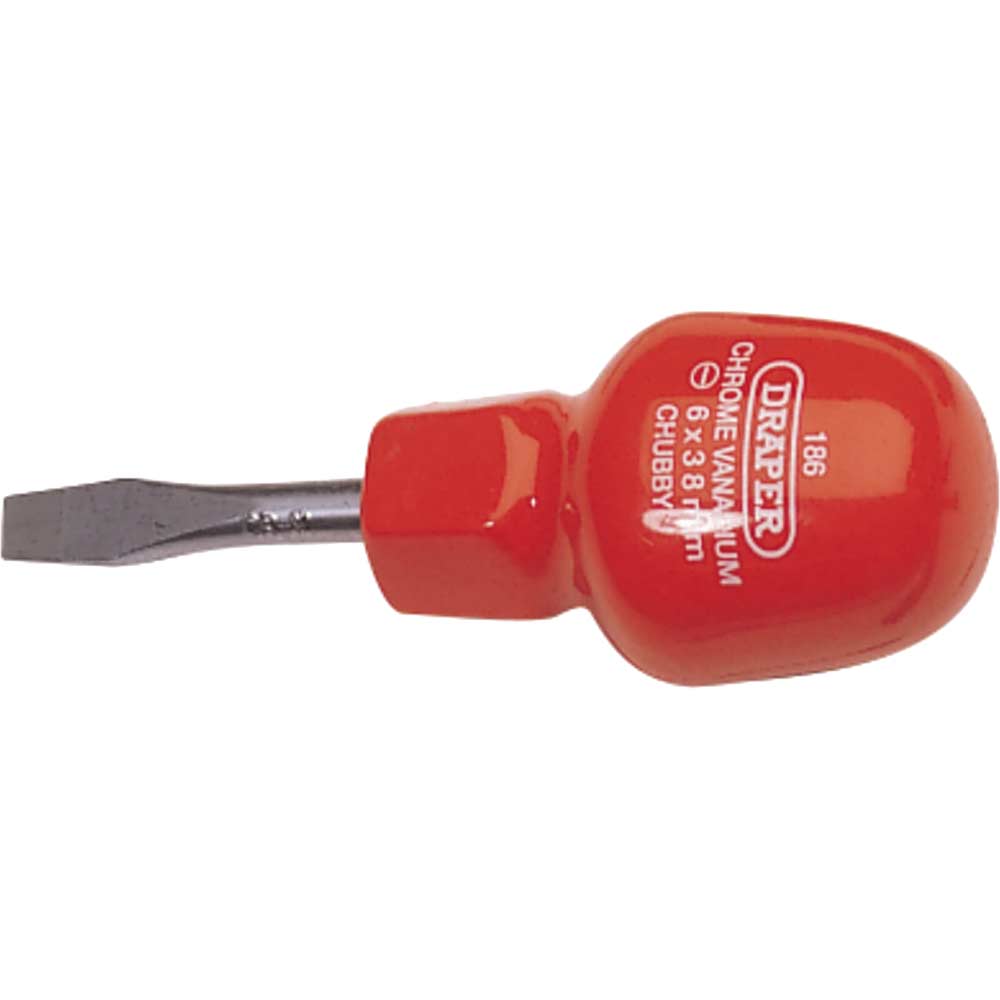 Draper Cabinet Pattern Flared Slotted Screwdriver 6mm 38mm