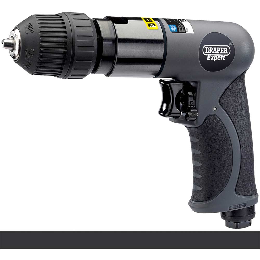 Image of Draper Expert 5276K Reversible Air Drill 10mm Keyless Chuck