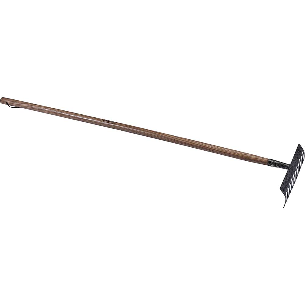 Draper Carbon Steel Garden Rake Ash Handle