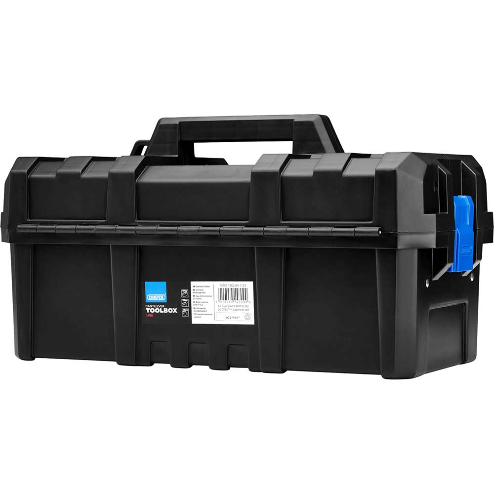 Draper Heavy Duty Plastic Cantilever Tool Box 450mm