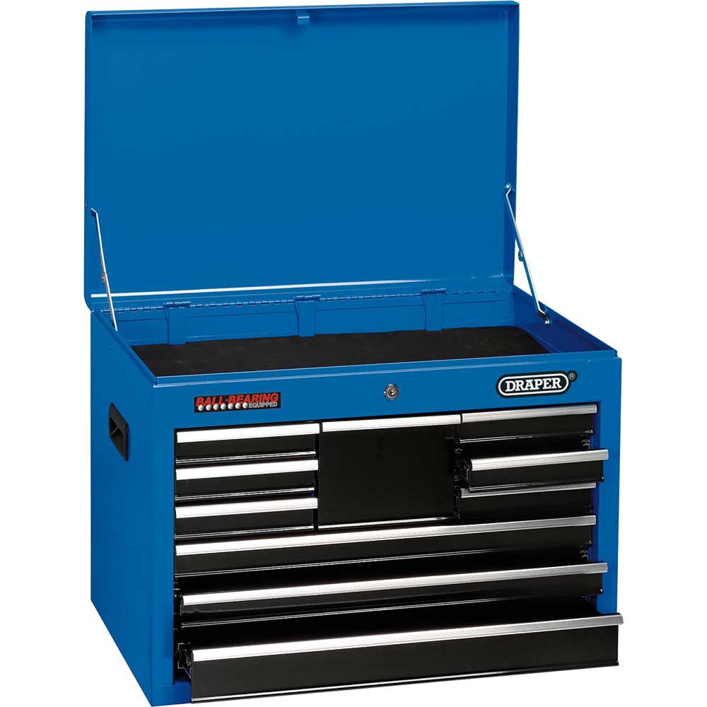 Draper 10 Drawer Tool Chest Blue / Black