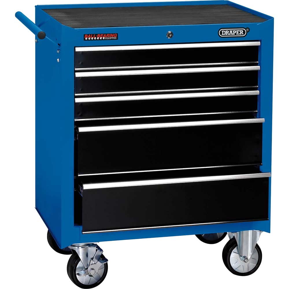 Draper 5 Drawer Tool Roller Cabinet Blue / Black