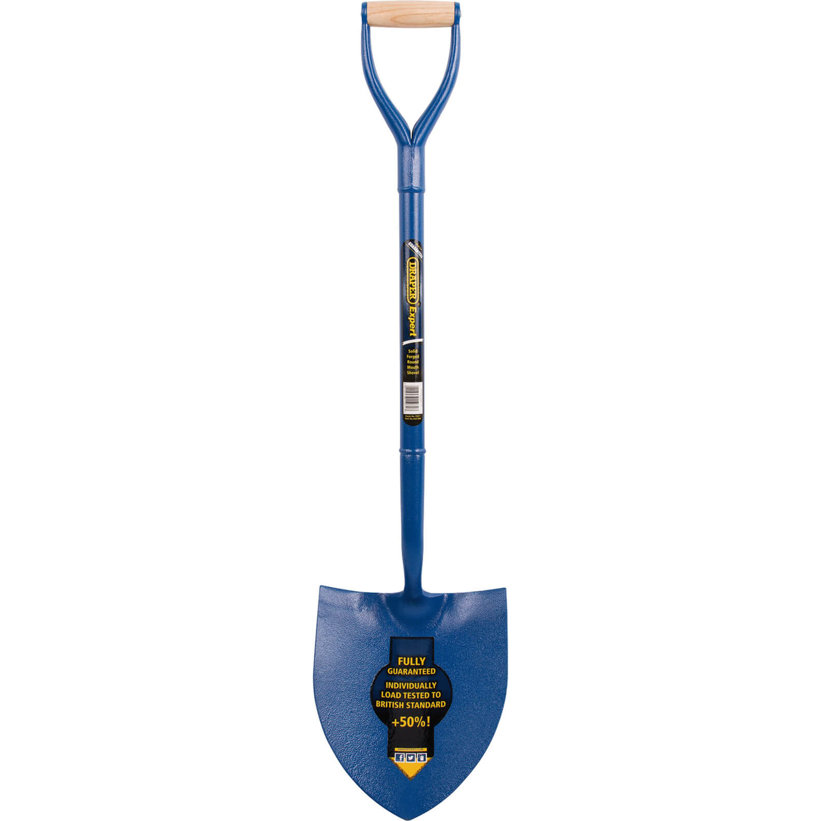 Image of Draper Contractors Solid Forged Round Mouth Shovel