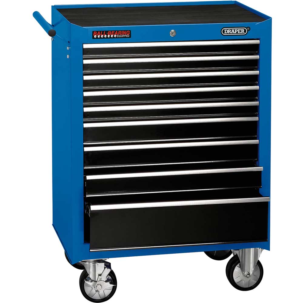 Draper 9 Drawer Tool Roller Cabinet Blue / Black