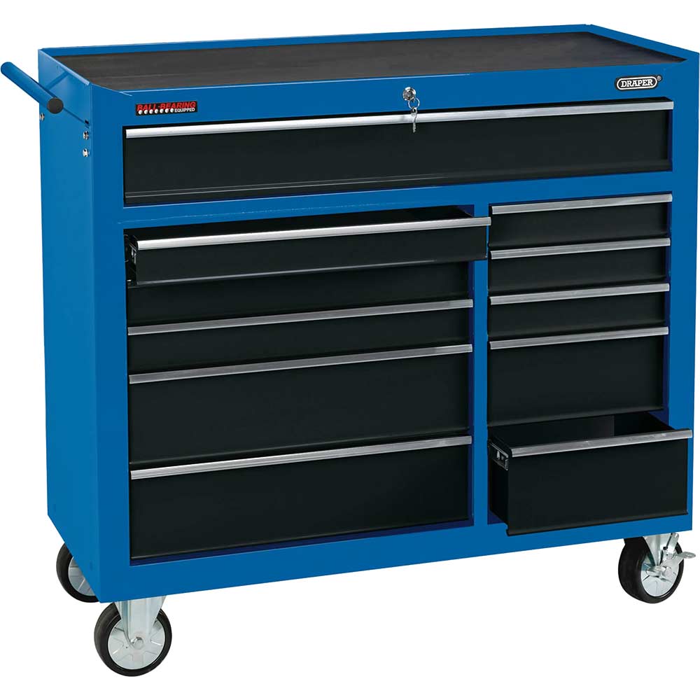 Draper 11 Drawer Tool Roller Cabinet Blue / Black