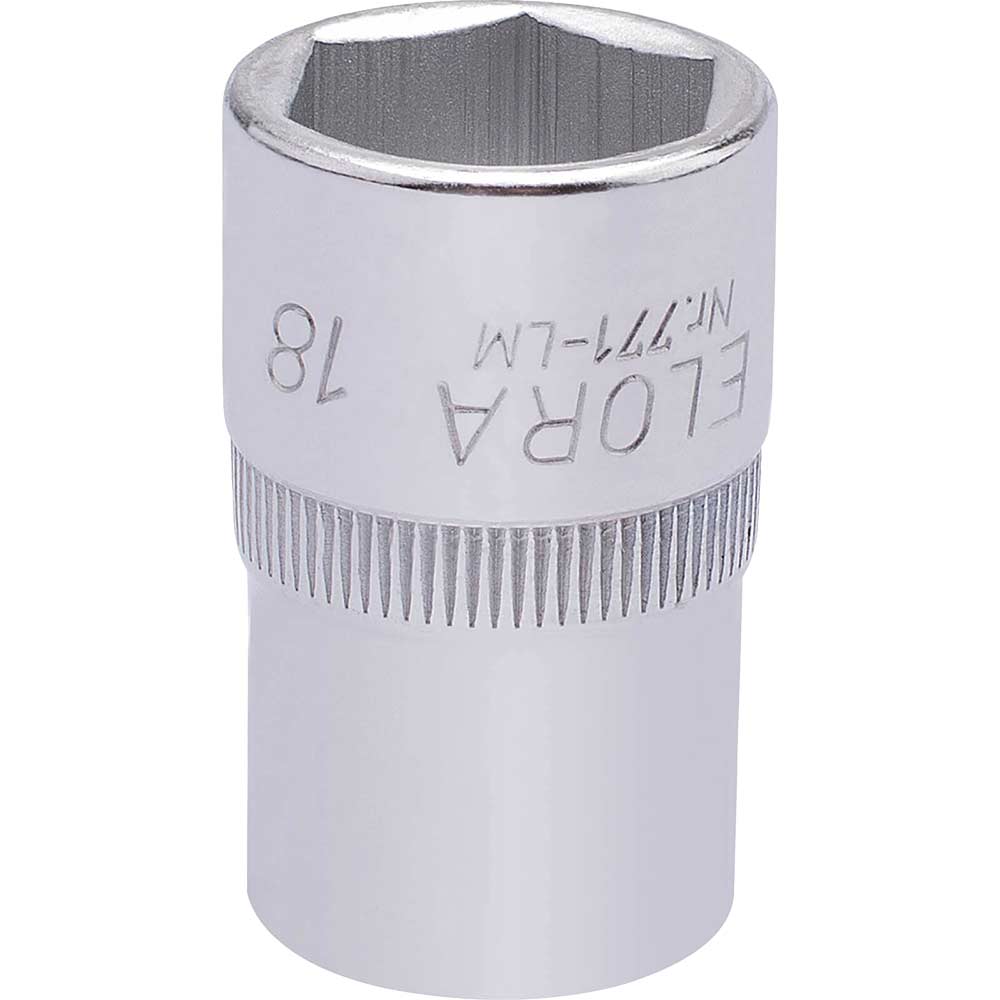 Image of Elora 1/2" Drive Hexagon Socket Metric 1/2" 18mm