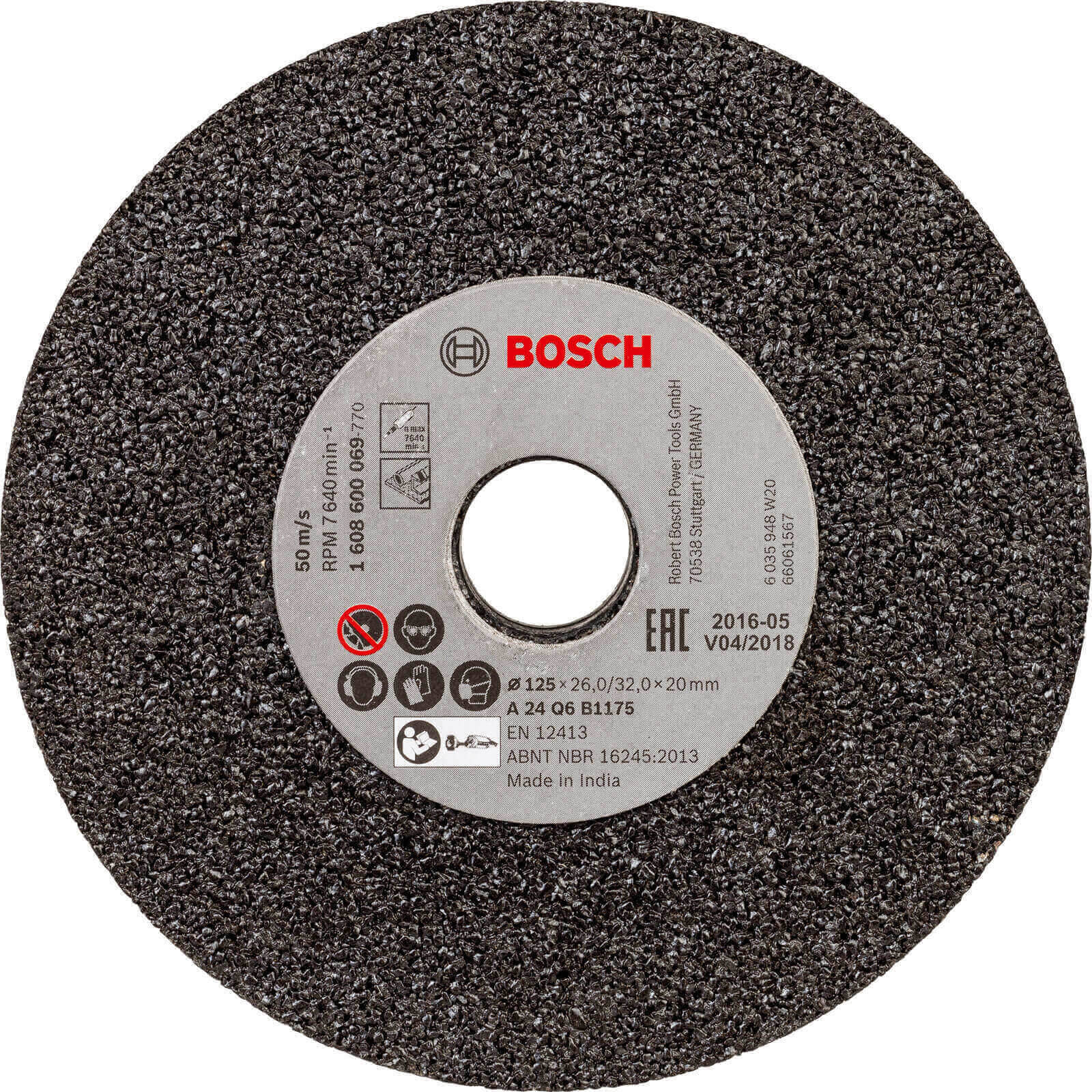 Image of Bosch Straight Grinder Wheel 125mm 24g
