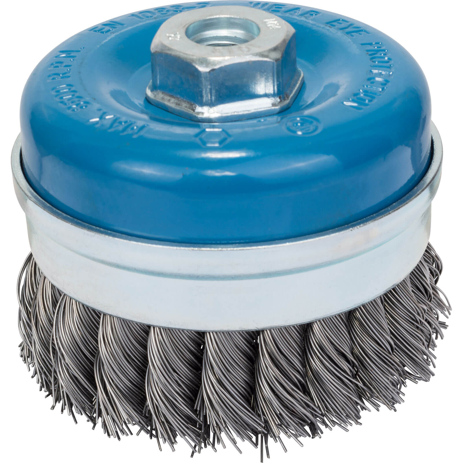 Image of Bosch 0.5mm Knotted Steel Wire Cup Brush 90mm M14 Thread