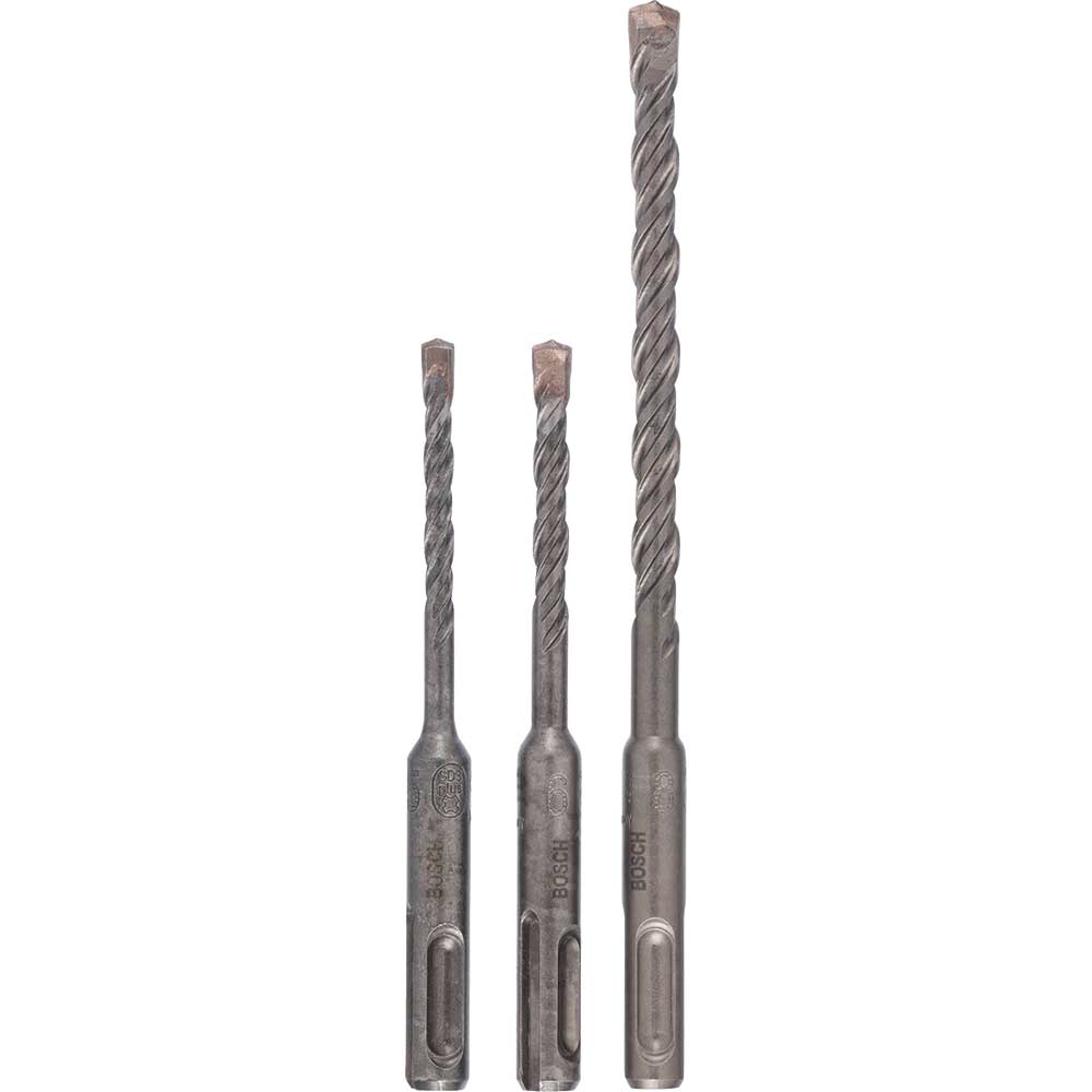 Image of Bosch 3 Piece SDS Plus Concrete and Masonry Drill Bit Set