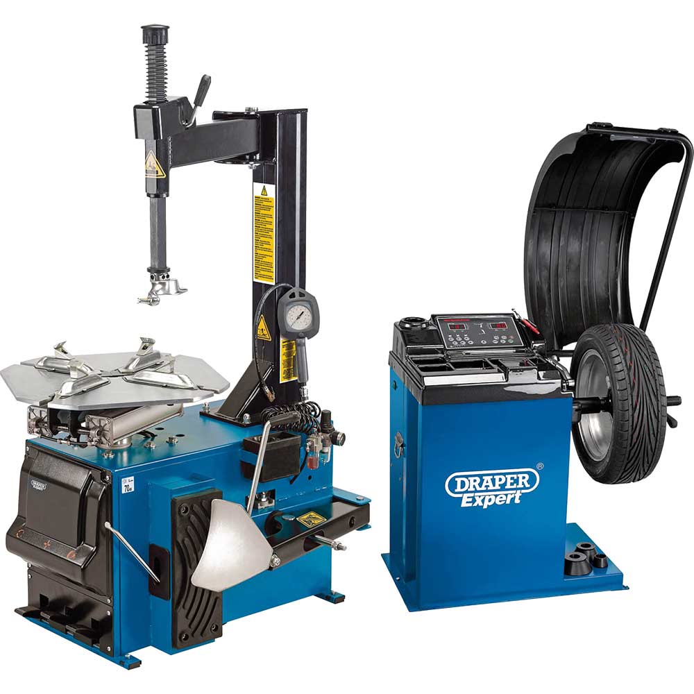 Draper Tyre Changer and Wheel Balancer Kit 240v