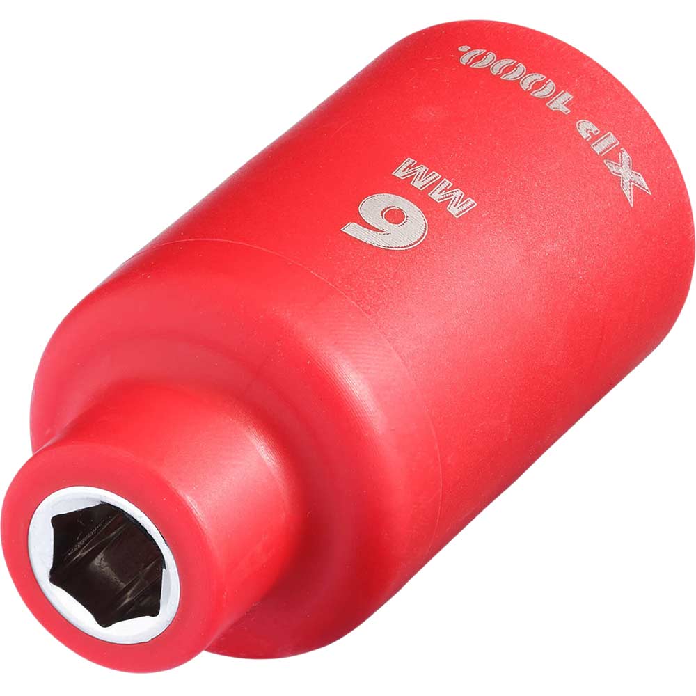 Draper XP1000 3/8" Drive VDE Insulated Hexagon Socket 3/8" 6mm