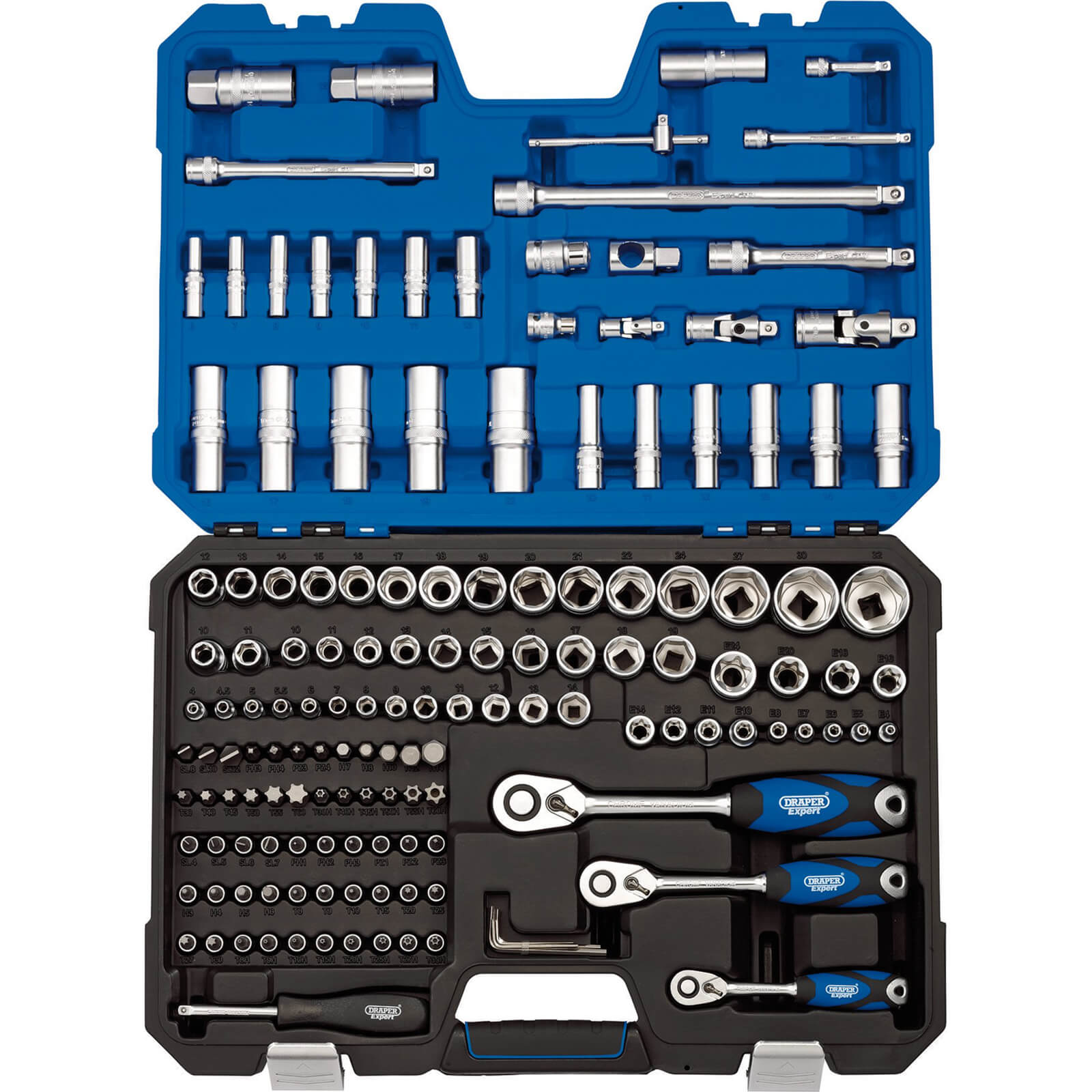 Image of Draper 149 Piece Combination Drive Hex Socket and Screwdriver Bit Set Metric and Imperial Combination