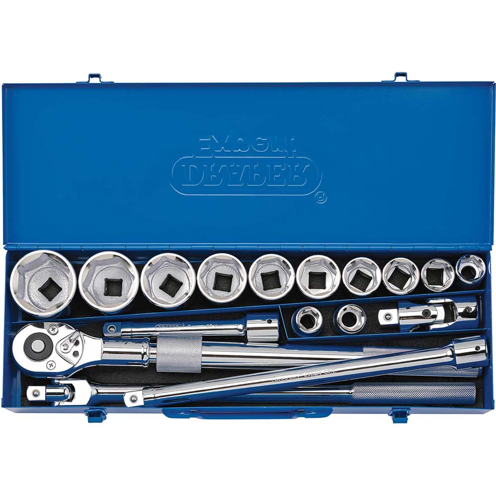 Draper 17 Piece 3/4" Drive Hex Socket Set Metric 3/4