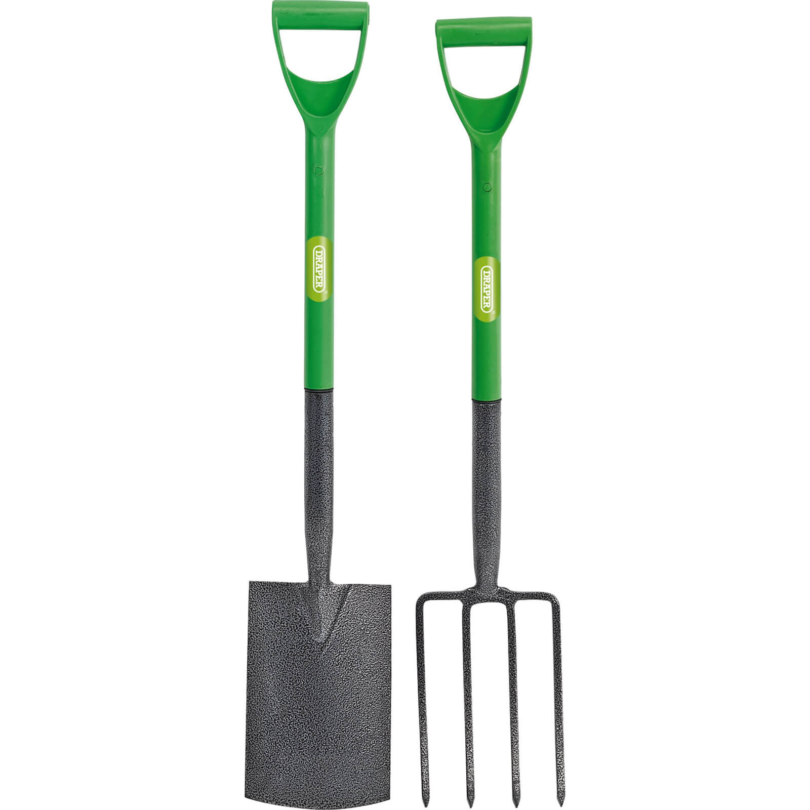 Image of Draper Easy Find Carbon Steel Fork and Spade Set