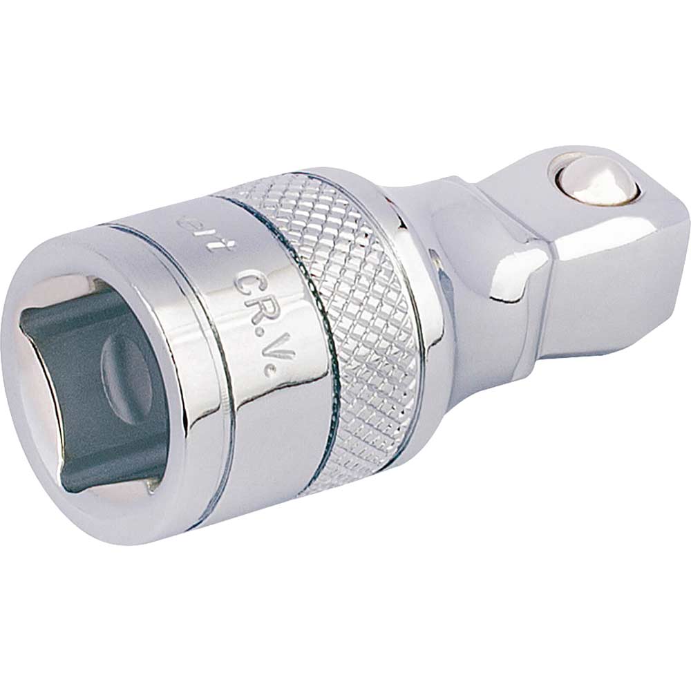 Draper 1/2" Drive Polished Chrome Wobble Socket Extension Bar 1/2" 50mm