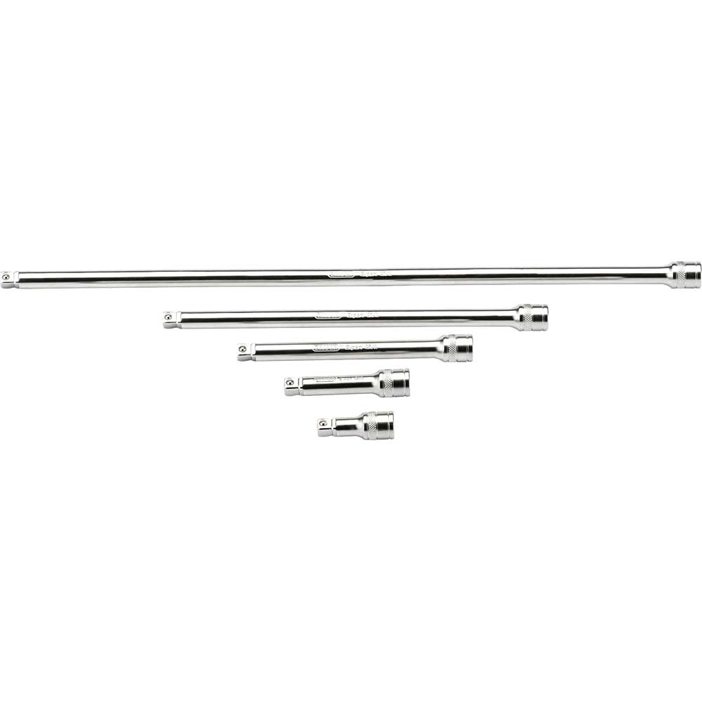 Draper 5 Piece 3/8" Square Drive Satin Chrome Wobble Extension Bar Set 3/8