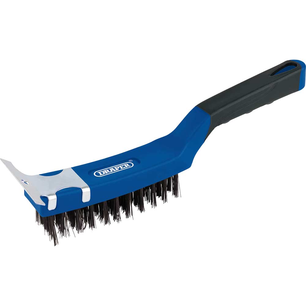 Image of Draper Wire Scratch Brush Scraper 4 Rows